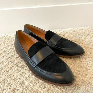 Madewell Alex Slip on Loafer in Velvet and Leather